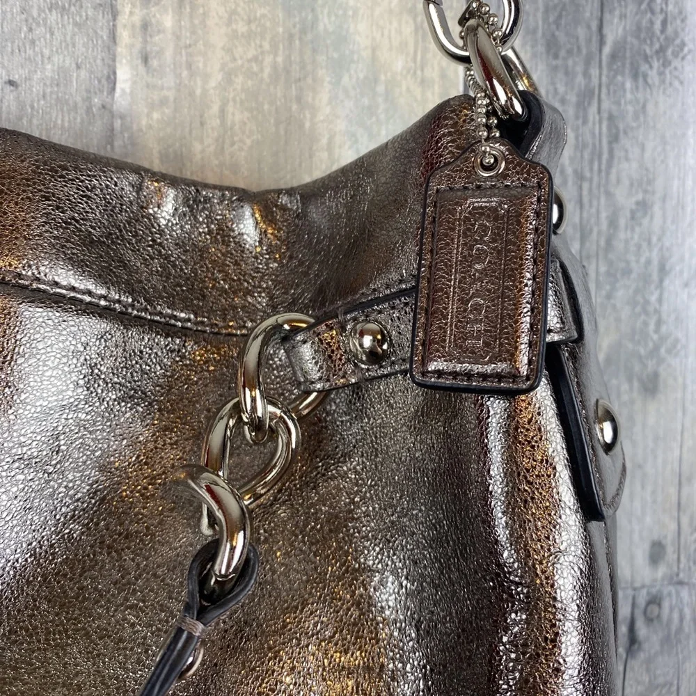 Coach Vintage Brooke Metallic Hobo Bag in Gold.